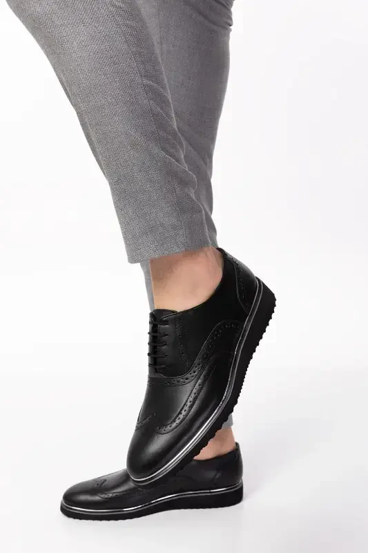 Men's Classic Groom And Evening Wear Men's Shoes-Black Nickel Plated - 4