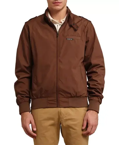 Men's Classic Iconic Racer Jacket - Brown - 1
