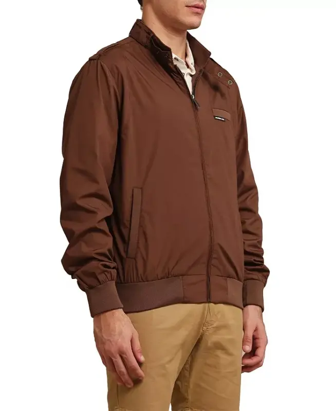 Men's Classic Iconic Racer Jacket - Brown - 2