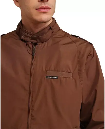 Men's Classic Iconic Racer Jacket - Brown - 6