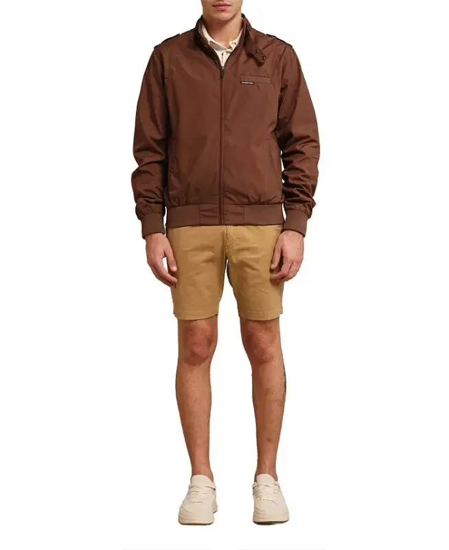 Men's Classic Iconic Racer Jacket - Brown - 8