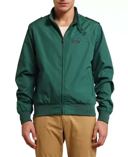 Men's Classic Iconic Racer Jacket - Green - 1