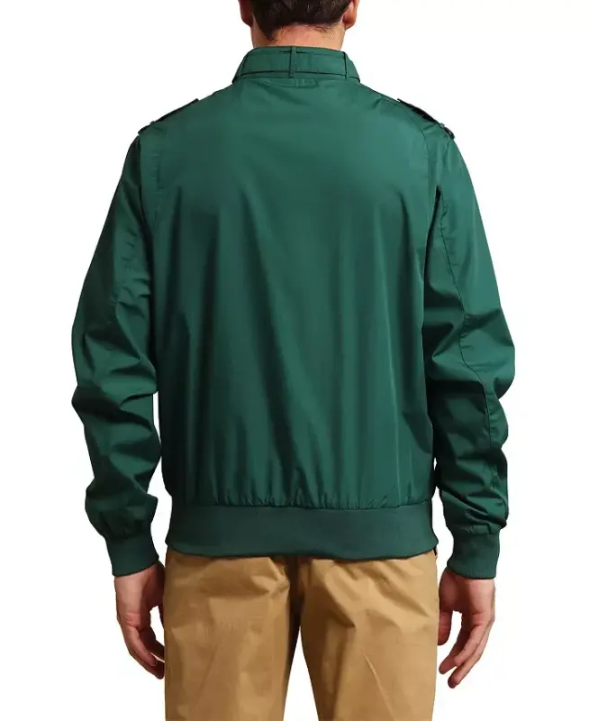 Men's Classic Iconic Racer Jacket - Green - 4