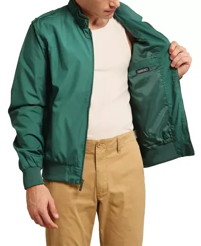 Men's Classic Iconic Racer Jacket - Green - 6