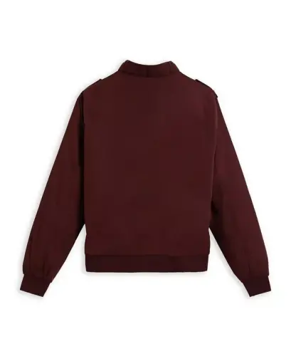 Men's Classic Iconic Racer Jacket (Slim Fit)-Burgundy - 4