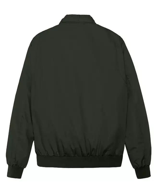 Men's Classic Iconic Racer Kurtkasi (Slim Fit) - To‘q yashil - 3