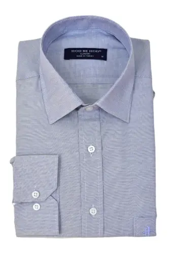 Men's Classic Long Sleeve Shirt BGL-ST03860 - INDIGO - 1