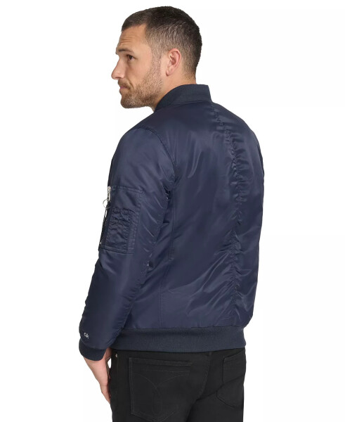 Men's Classic MA-1 Nylon Bomber Jacket True Navy - 2