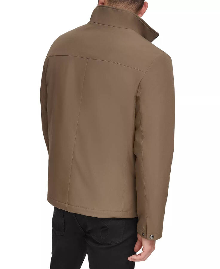 Men's Classic Midweight Stand Collar Jacket Dark Tan - 2