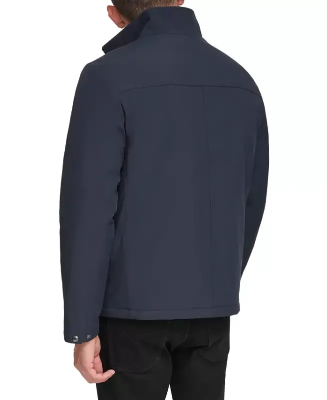 Men's Classic Midweight Stand Collar Jacket-True Navy - 2
