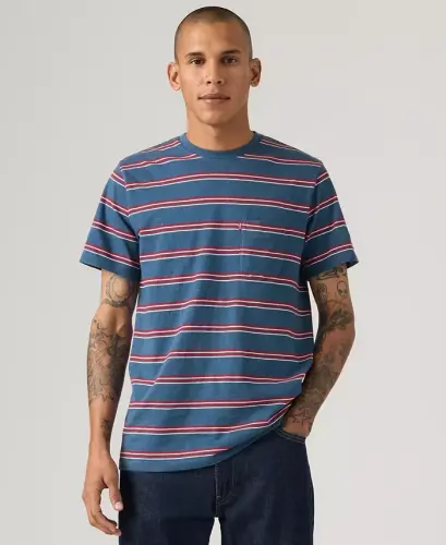 Men's Classic Pocket Crewneck Short-Sleeve T-Shirt - Ensign Blue 