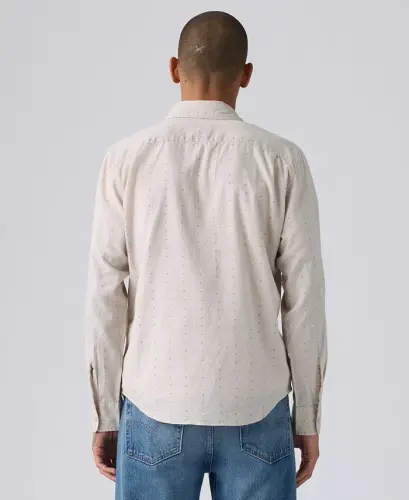 Men's Classic Pocket Regular-Fit Long-Sleeve Shirt - Chateau Gray - 4