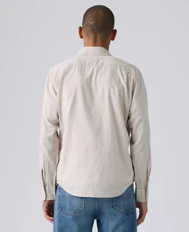 Men's Classic Pocket Regular-Fit Long-Sleeve Shirt - Chateau Gray - 4