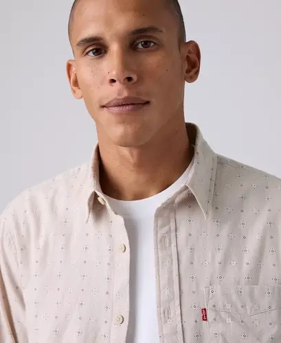 Men's Classic Pocket Regular-Fit Long-Sleeve Shirt - Chateau Gray - 3