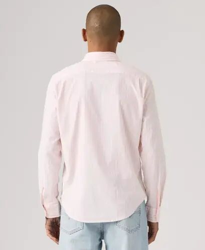 Men's Classic Pocket Regular-Fit Long-Sleeve Shirt - Light Pastel Pink - 10