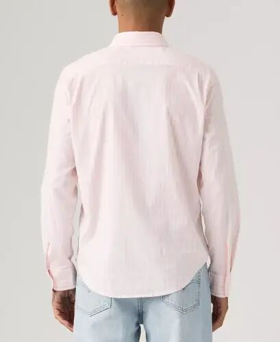 Men's Classic Pocket Regular-Fit Long-Sleeve Shirt - Light Pastel Pink - 11