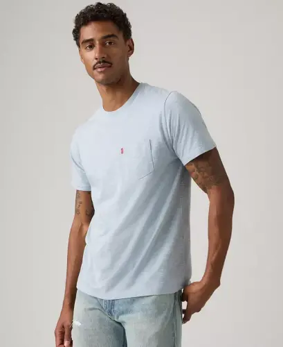 Men's Classic Pocket Short-Sleeve Crewneck T-Shirt - CHAMBRAY - LEVI'S (1)