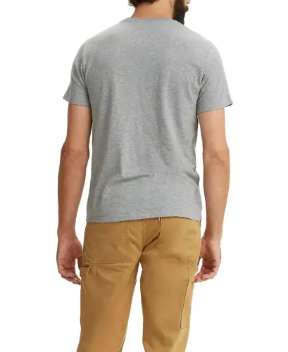 Men's Classic Pocket Short Sleeve Crewneck T-shirt-Chisel Grey Heather - LEVI'S (1)