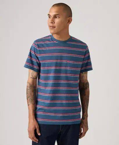 Men's Classic Pocket Short-Sleeve Crewneck T-Shirt - ENSIGN BLUE - LEVI'S (1)