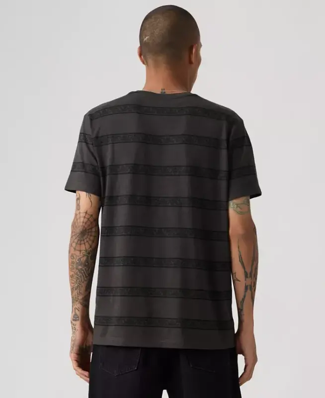 Men's Classic Pocket Short-Sleeve Crewneck T-Shirt - Phantom Stripe - 4