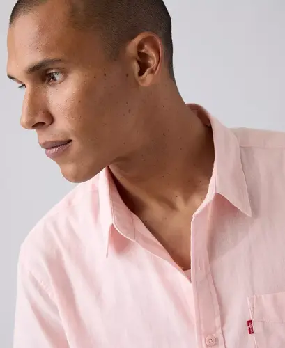 Men's Classic Pocket Short-Sleeve Regular-Fit Shirt - Au Naturel - 3