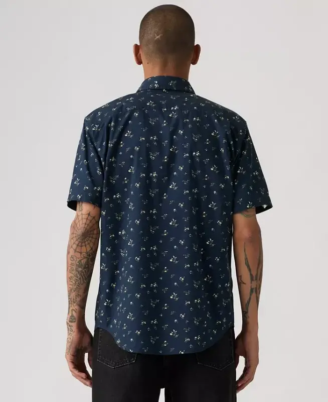 Men's Classic Pocket Short-Sleeve Shirt - Dress Blue - 4