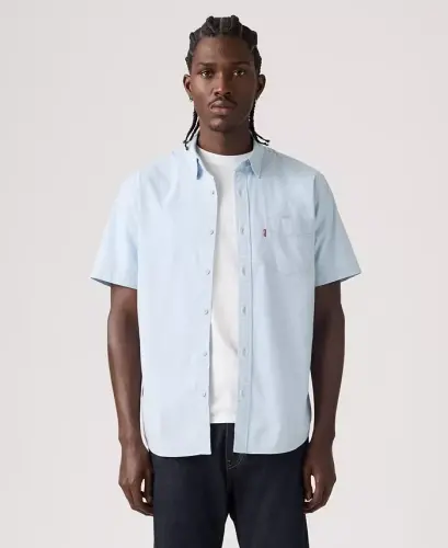 Men's Classic Pocket Short-Sleeve Shirt - Niagra Mist - 1