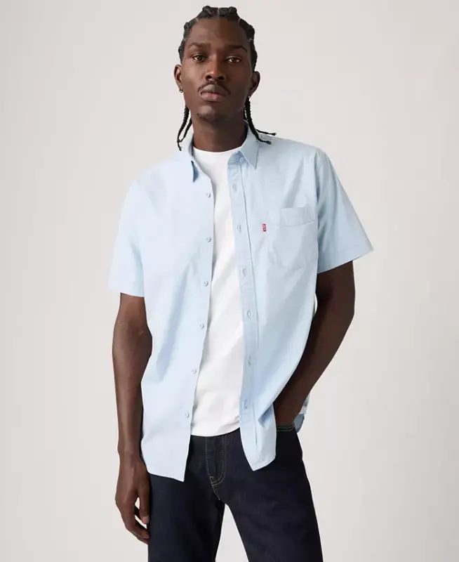 Men's Classic Pocket Short-Sleeve Shirt - Niagra Mist - 2