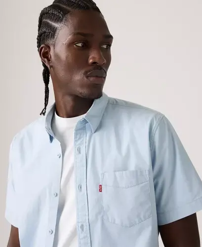 Men's Classic Pocket Short-Sleeve Shirt - Niagra Mist - 3