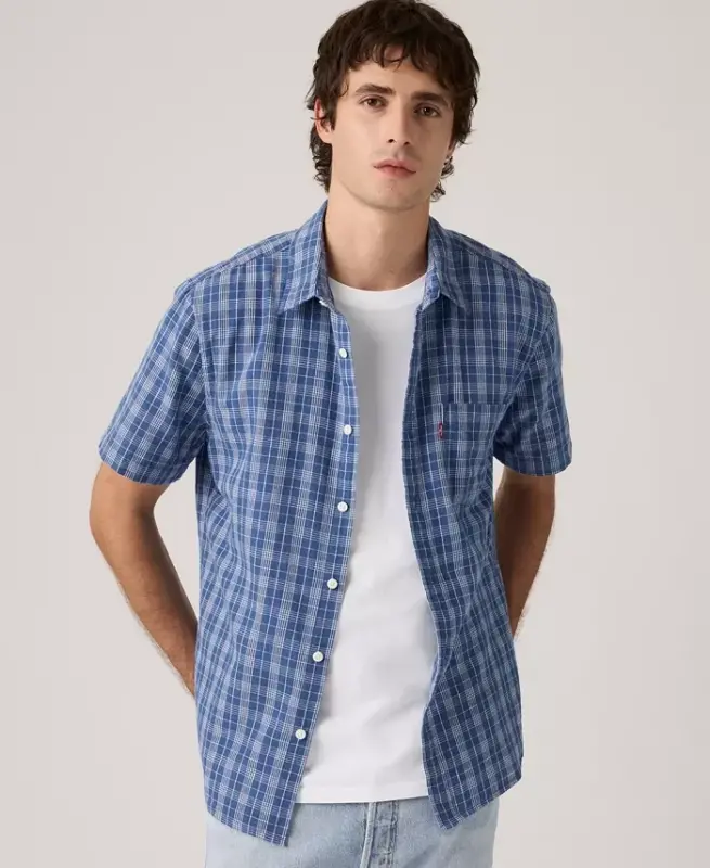 Men's Classic Pocket Short-Sleeve Shirt - Sunshine Blue - 2