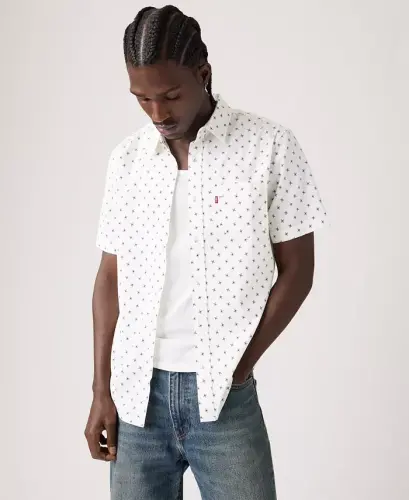 Men's Classic Pocket Short-Sleeve Shirt - White - 3