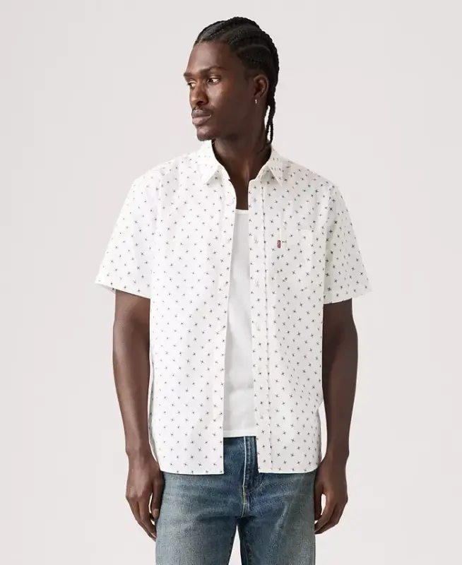 Men's Classic Pocket Short-Sleeve Shirt - White - LEVI'S