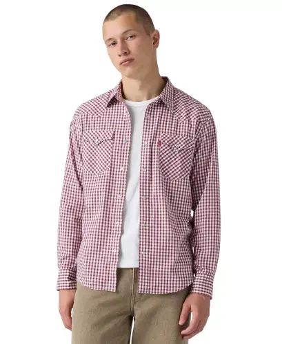 Men's Classic Standard Fit Western Shirt-Roadtrip Stripes - 3