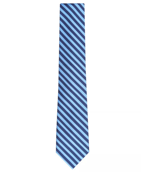 Men's Classic Stripe Tie, Created for Modazone Navy - 2