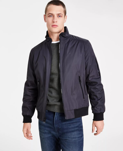 Men's Classic Zip-Front Ripstop Bomber Jacket Iron - 3