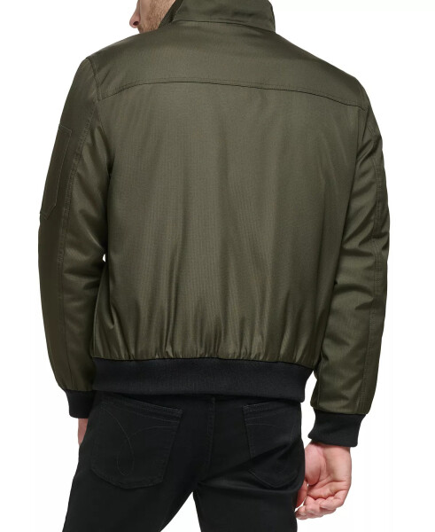 Men's Classic Zip-Front Ripstop Bomber Jacket Olive - 2