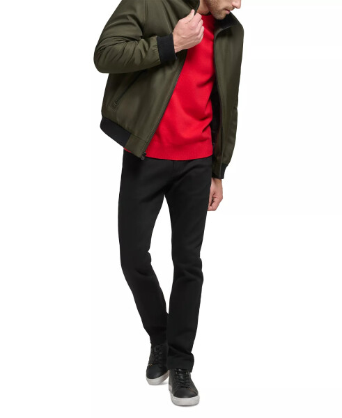 Men's Classic Zip-Front Ripstop Bomber Jacket Olive - 6