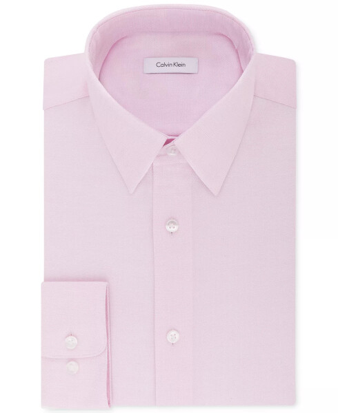 Men's Classic/Regular Non-Iron Stretch Performance Dress Shirt Pink - 4