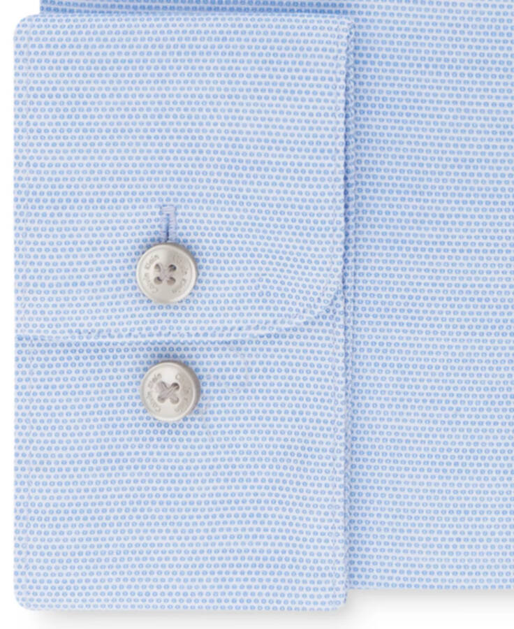 Men's Classic/Regular Non-Iron Stretch Performance Dress Shirt Stream - 2