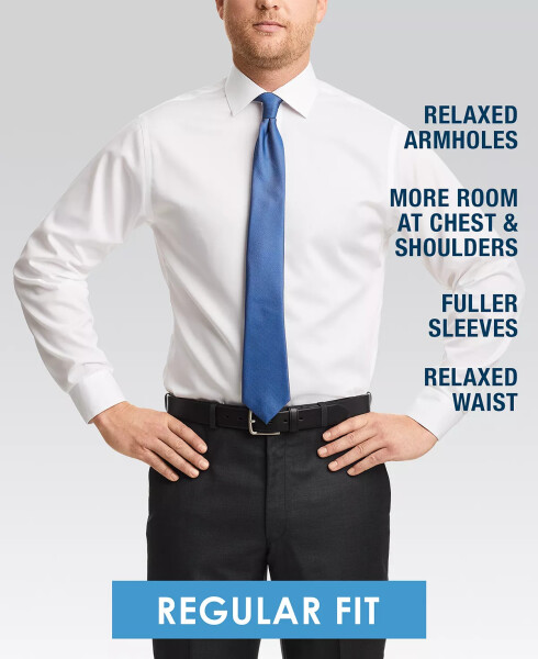 Men's Classic/Regular Non-Iron Stretch Performance Dress Shirt Stream - 10