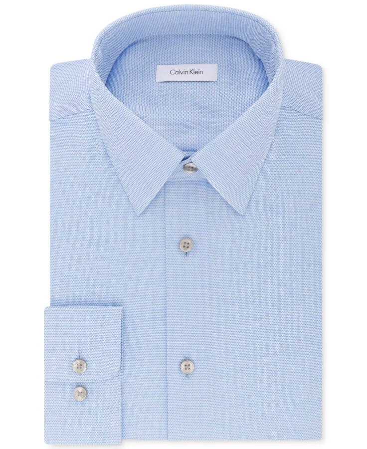 Men's Classic/Regular Non-Iron Stretch Performance Dress Shirt Stream - 4