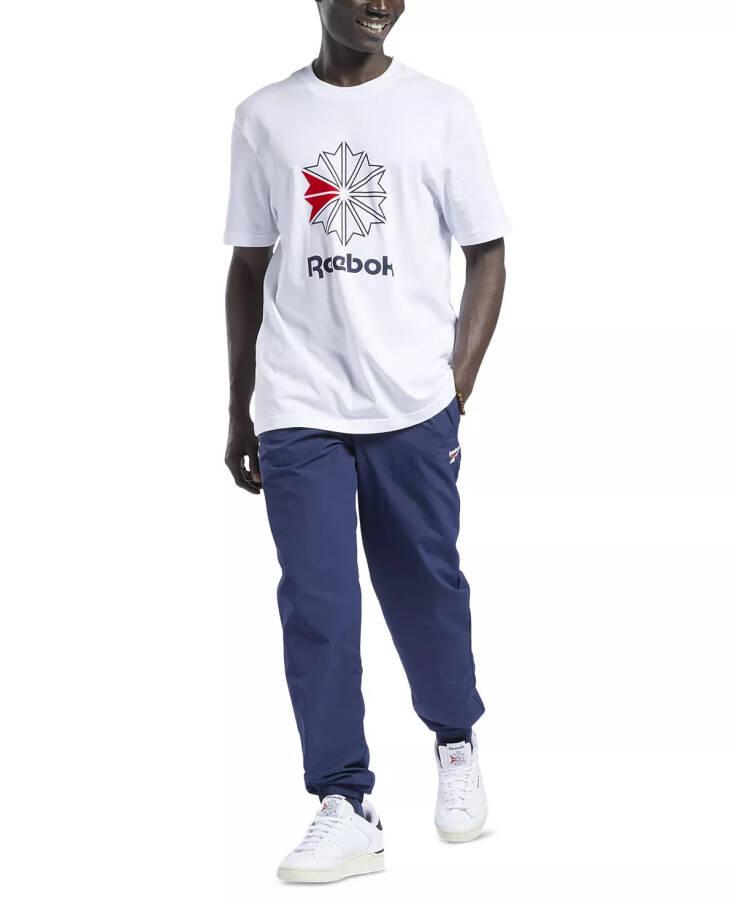 Men's Classics Vector Logo-Print Track Pants Navy / Red / White - 9