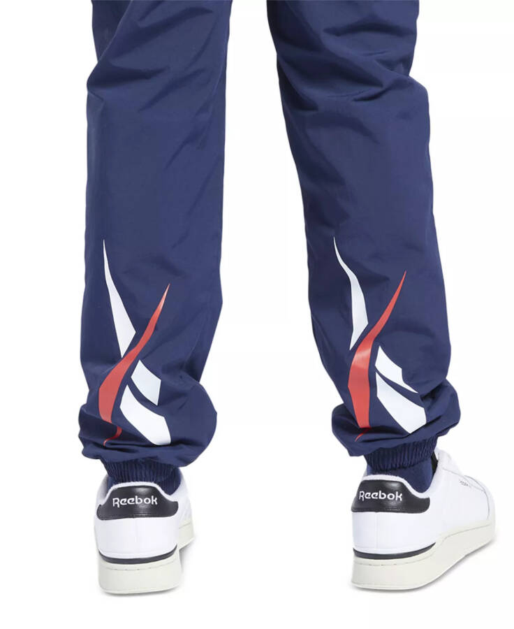 Men's Classics Vector Logo-Print Track Pants Navy / Red / White - 11