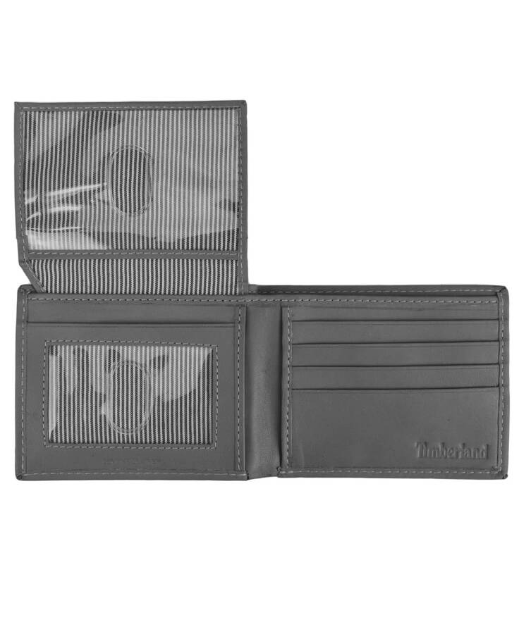 Men's Cloudy Passcase Leather Wallet Charcoal - 2