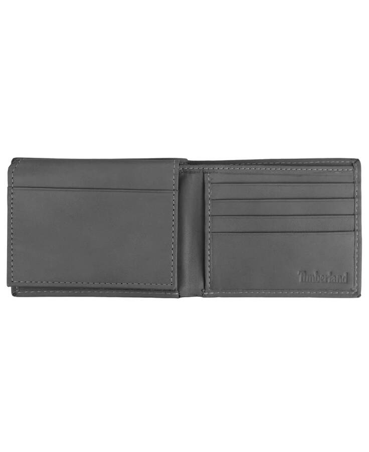 Men's Cloudy Passcase Leather Wallet Charcoal - 3