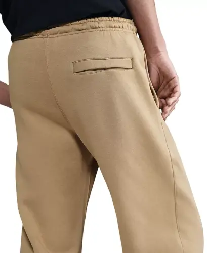 Men's Club Brushed Fleece Open Hem Pants - Parachute Beige/White - 4