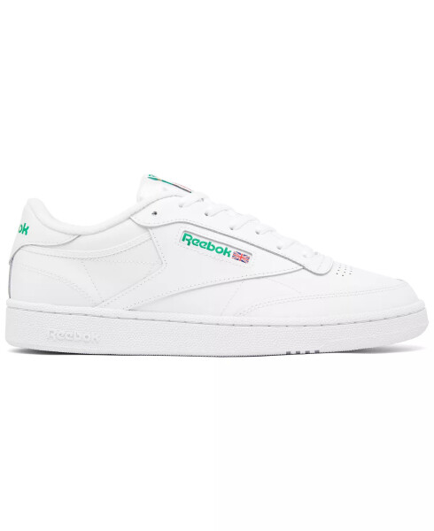 Men's Club C 85 Casual Sneakers from Finish Line White, Green - 7