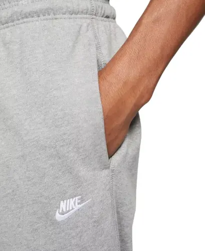 Men's Club Fleece Knit Joggers-Dk Grey Heather/white - 5