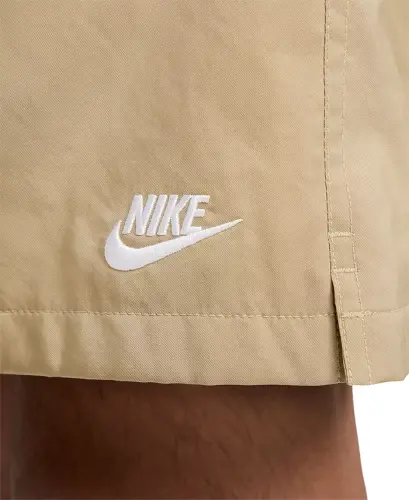 Men's Club Flow Relaxed-Fit Drawstring Shorts - Parachute Beige/white - 2