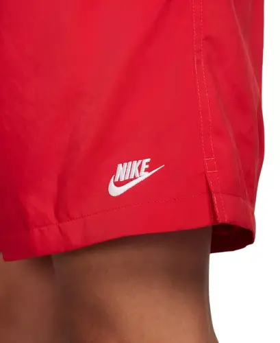 Men's Club Flow Relaxed-Fit Drawstring Shorts - Team Crimson/White - 2